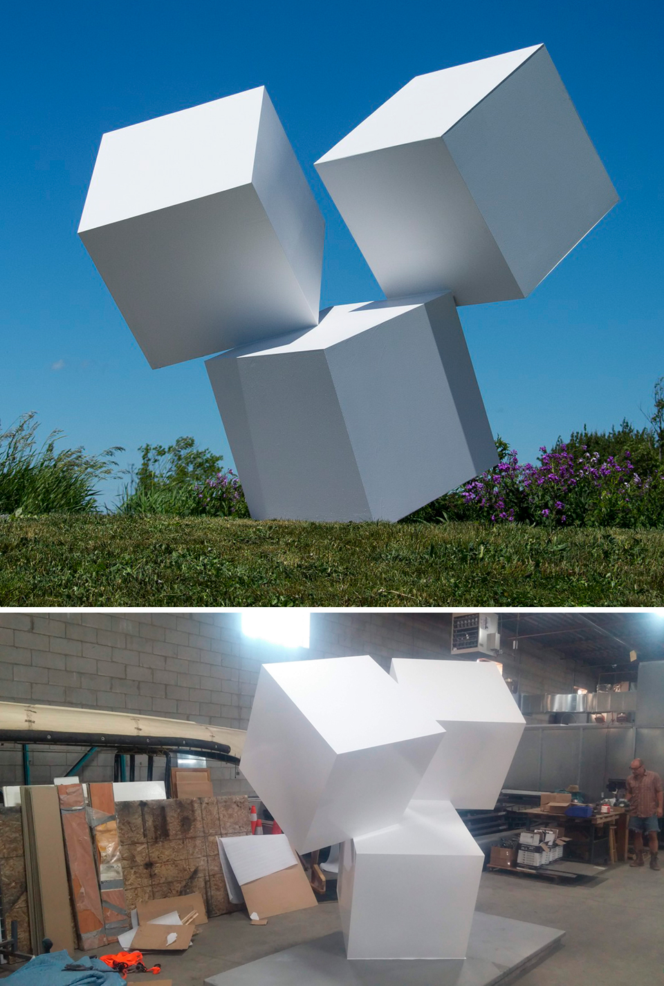 Chute des cubes, Mark Plamondon, Oeno Gallery